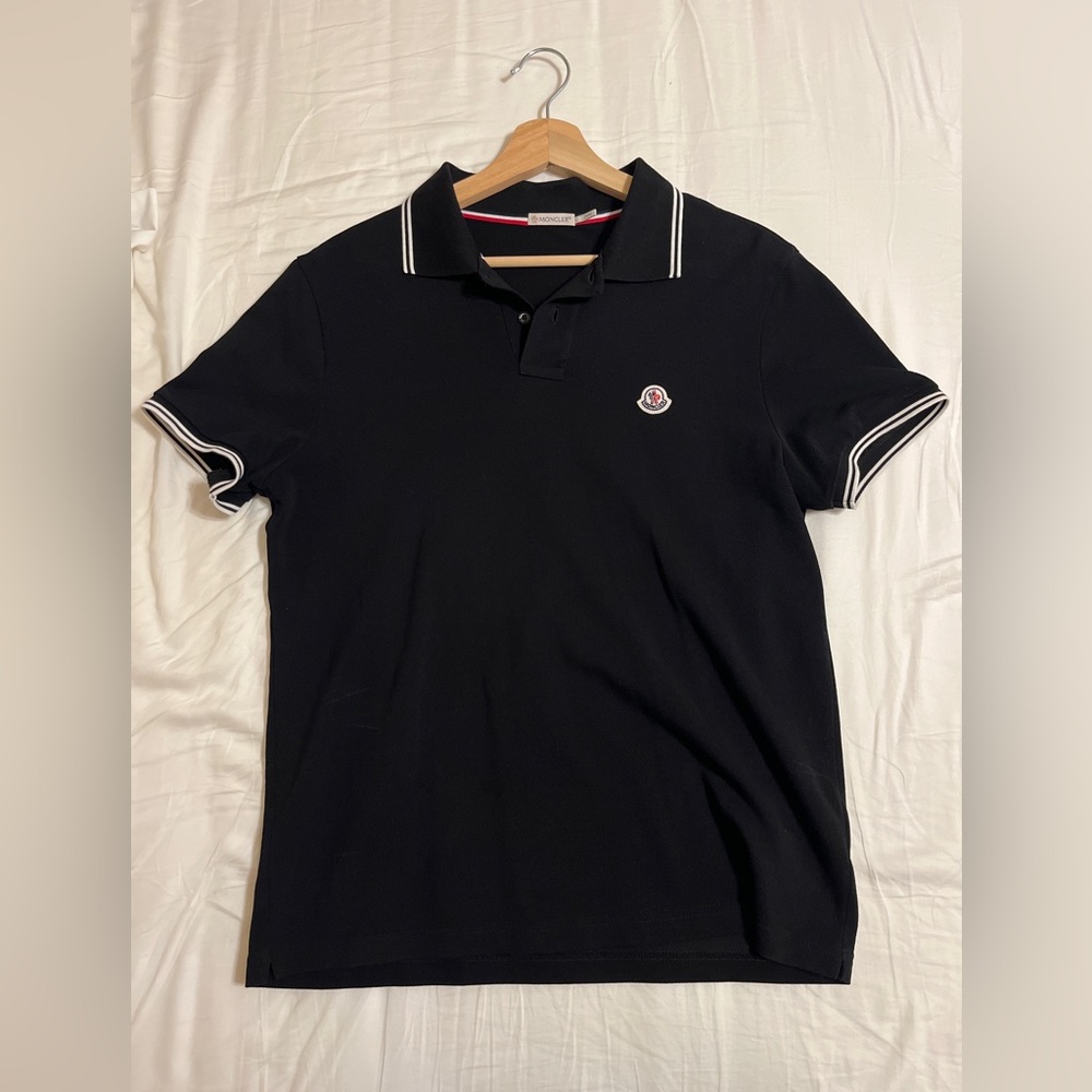Moncler men’s black polo